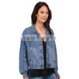 High Quality Autumn Denim Jacket Women With Soft Fabric thumbnail-4