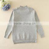 Girls Sweaters 2017 Spring Pink Turtleneck Clothes Woolen Sweater Designs for Children Sweater Designs for Kids Machine Knitted thumbnail-4