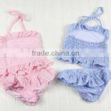 Stylish Girl Bikinii 2 Pieces Swimsuit Grids Hot Bikini Unique Girl Names Pictures thumbnail-3