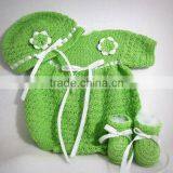 Handmade Crochet Baby Dress thumbnail-3