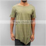 China Factory Wholesale Street Wear Tee Shirt Lengthen T Shirt Custom thumbnail-1