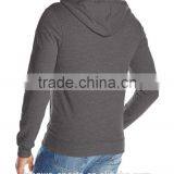 High Quality Mens Plain Hoodies Zippered Cotton Hood Casual Daily Wear thumbnail-4