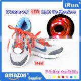 Flat Athletic Colorful Red LED Flashing Shoelaces Promotional Customized Colorful LED Shoelace - Wholesale Boot LED Laces thumbnail-1