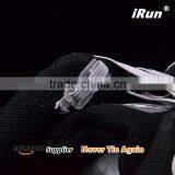 Brown No Tie Stretch Shoelaces - Untied Flat Elastic NO-TIE Shoelaces For Disabled With Special Need - 10 Colors thumbnail-4