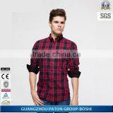 Mens Plaid Shirts Red and Black Western Office Wear for Summer thumbnail-4