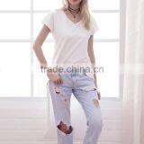 Sleeve Women's Long Sleeve Short Front Long Back t Shirt thumbnail-3