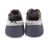 Lace Decoration Lovely Baby Girl Moccs, Leather Baby Girl Leather Moccasins thumbnail-2