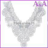 Water Soluble Lace 100% Cotton African Chemical Lace Collar for Shirt and Dress thumbnail-2