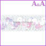 Pink and Green Wedding Dress Decorative Trim Materials Fabric Chemical Embroidery With Beads Cord Guipure Bobbin Lace thumbnail-2