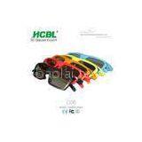 ABS Frame Circular Polarized 3d Glasses With Side By Side Cine Lens 150* 45* 152 MM