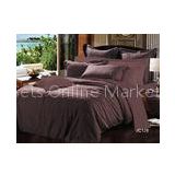 Brown Cotton Hotel Bedding Sets Elegant 985TC With Comfortable Fabric