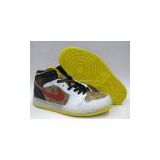 Nike Air Jordan retro 1 Gucci white black yellow sneskers