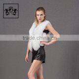 Top Quality Short Vest Waistcoat Arctic Real Fox Fur Coat thumbnail-1