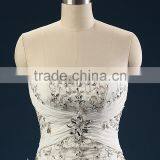 Elegant Embroidered A-Line Strapless Neckline and Sleeveless Lace Wedding Dress AS436 thumbnail-4