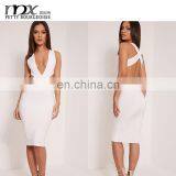 Sexy Nighty Maxi Dresses Deep v Neck Bodycon Women Party Dress Open Sexy Boobs thumbnail-1