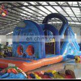 Large Race Obstacle Course Inflatable Racer Slide Combo Bounce House Bouncy