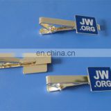 JW. ORG engraved enamel logo metal tie clip for wholesale