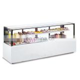 New All-Round Display Japanese Right Angle Glass Display Cake Showcase