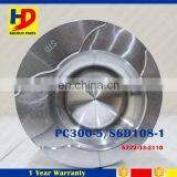 Engine Pistons For 6D108 Engine PC300-5 108mm Direct Injection Piston 6222-33-2110 thumbnail-2