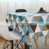 Custom design plain table cloth floral satin table cloth