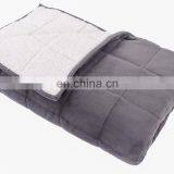 New Design Custom Adult Stress Sensory Anxiety Relieve Sleeping Heavy Duvet Cover Weighted Blanket With Milk Fleece Sherpa Inner thumbnail-1