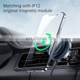 OEM Cargadores 15W Fast Charging Air Vent Car Phone Holder Mount Magnet Magnetic Wireless Charger for IPhone 12 thumbnail-6