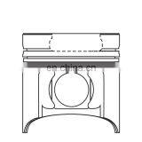 Engine Piston Kit WO4DT Piston 104mm ALFIN 1321632011 13216-2390 11467-1761 13216-1631 13261-2220 13216-2210 13216-3201 thumbnail-2