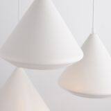 Nordic Restaurant Chandelier 12 Diamond Chandelier Cone Led Halo Chandelier Three Single Head Hanging Lamps Wholesale thumbnail-1