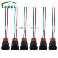 Carest 6Pcs 15cm Fuel Injector Connector Plug w/Pigtail for Nissan 300ZX 1984 and UP Turbo Pigtail Harness