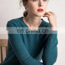 Mreino Вязаный классический вязаный пуловер из шерсти cashmere с открытым вырезом V-образного горла thumbnail-3