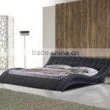 New Design Double Fancy Leather Bedroom Furniture thumbnail-5