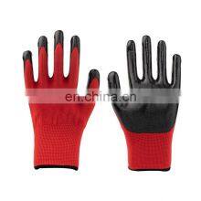 Hot Sale Custom Latex Coated Polyester Knit Anti-static Anti Slip Grip Heavy Duty Working Protective Gloves thumbnail-1