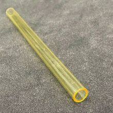 Yellow Quartz Glass Tube Fused Quartz Tube for Furnace thumbnail-3