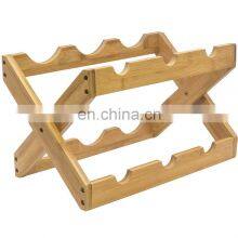 Bamboo Wine Glass Drying Storage Rack Wine Holder Shelf High Quality Bamboo Storage Holder thumbnail-4