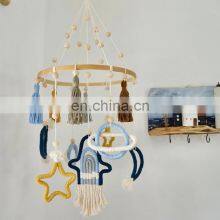 Hot Sale Macrame Baby Boy Crib Mobile, Universe Theme, Plane Solar Moon Star, Rocket Model Vietnam Supplier thumbnail-1