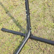 White Powder Coated Heavy Duty Outdoor Hanging Hammock Stands Garden Patio Hammock Chair Portable Household Steel Frame Rattan thumbnail-5