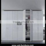 WD-015 Modern Bedroom Wall Plywood White Wardrobe thumbnail-1