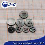Black MOP Shell Buttons, Mother of Pearl Shell Buttons With Square Holes thumbnail-4