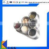 6 Pieces Colored Stainless Steel Magnetic Spice Jar/spice Bottle
