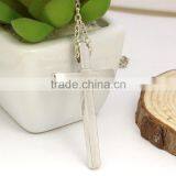 Wholesale Jewelry Silver Alloy Men Women Cross Necklace thumbnail-2