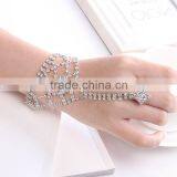 Unique Design Women Sexy Finger Top Grade Crystal Indian Ring Bracelet thumbnail-1