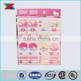 2016 Cute Design Girl Fashion Write on Label Sticker
