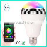 Smart Bluetooth RGBW LED bulb with speaker with CE & RoHS                        
                                                Quality Choice