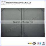 Fashion Black Tri-folding High Quality Cover Design Menu Book