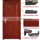 Hard Red Sandalwood Plain Wood Bathroom Door With Solid Wood thumbnail-2