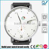 Multi-fonction High Quality Triple Needle Stainless Steel Case With Sapphire Crystal Glass Watch thumbnail-1