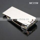 Promotional Metal Folding Square Shaped Blank Metal Spring Zinc Alloy Casting Money Clip thumbnail-4