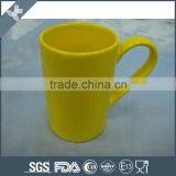 Wholesale Dishwasher Safe Heat Resistant Cheap Ceramic Yellow Cup thumbnail-1