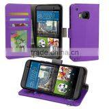 Slim Flip PU Leather Wallet Case For HTC One M9 Case Cover 2015 The Latest Brand