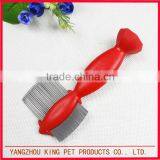 Pet Plastic Dog Comb Grooming Tool Metal Lice Comb thumbnail-3